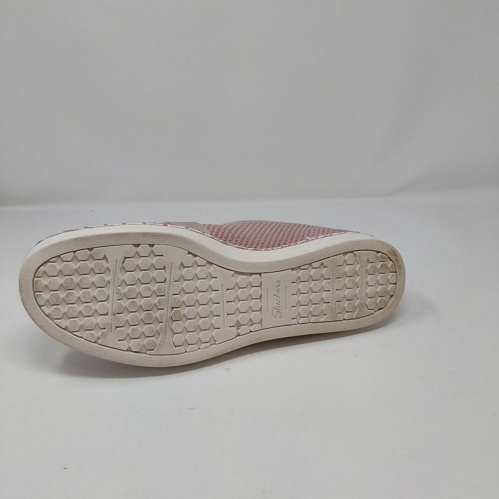 Skechers Sepulveda 2.0 Velvet Sky Blush Knit Loafers Womens 11 Vegan Bow - Picture 10 of 16